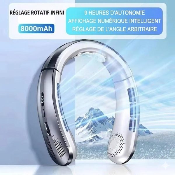 image 4 kryocast8k Ventilateur de Cou gris
